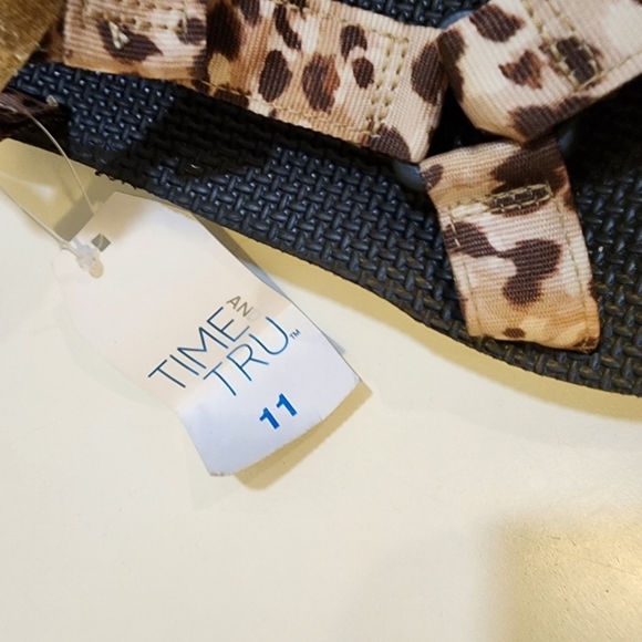 Time Tru leopard Sandals size 11 NWT - Picture 7 of 9